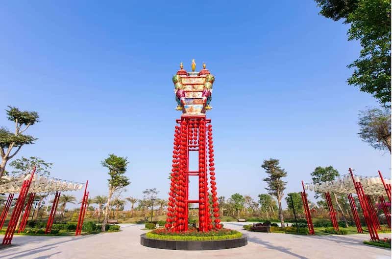 Khu vườn đèn lồng Nhật Bản
