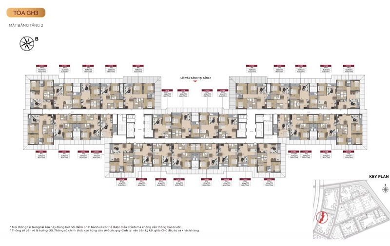Layout GH3 Glory Heights – Mặt Bằng Thiết Kế Căn Hộ Tòa GH3 Vinhomes Grand Park