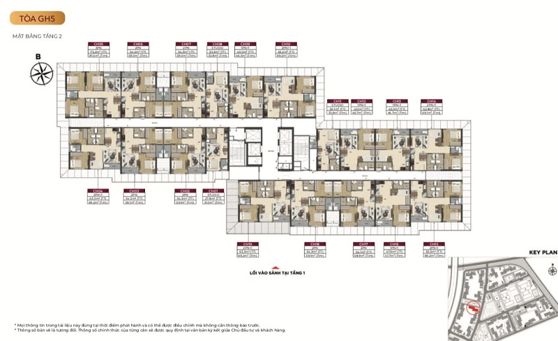 Layout GH5 Glory Heights – Mặt Bằng Chi Tiết Căn Hộ Tòa GH5 Vinhomes Grand Park