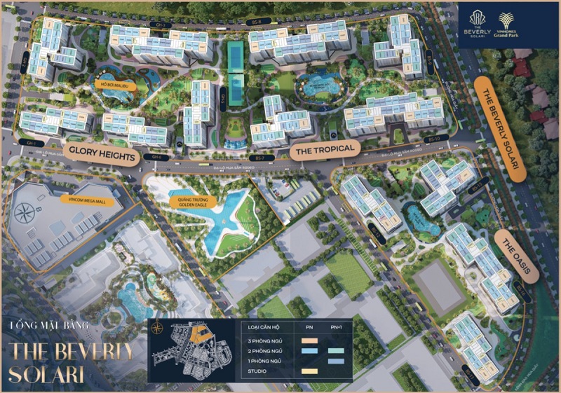 Mặt Bằng Tổng Thể The Beverly Solari – Vinhomes Grand Park