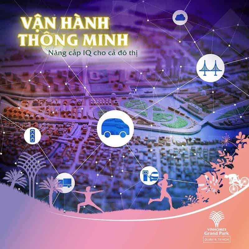 Vận Hành Thông Minh: Hệ thống vận hành đô thị được áp dụng công nghệ 4.0 giúp quản lý, giám sát hiệu quả, tối ưu hóa vận hành và nâng cao trải nghiệm sống cho cư dân.