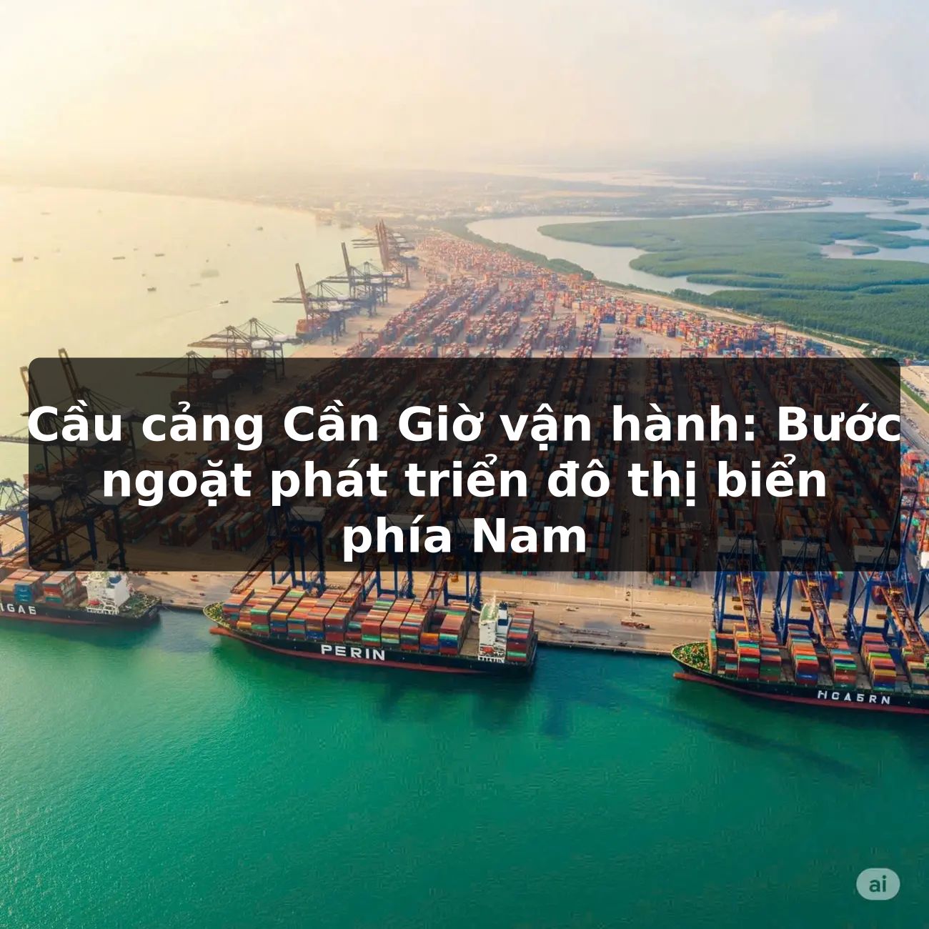 Cầu cảng Cần Giờ vận hành: Bước ngoặt phát triển đô thị biển phía Nam