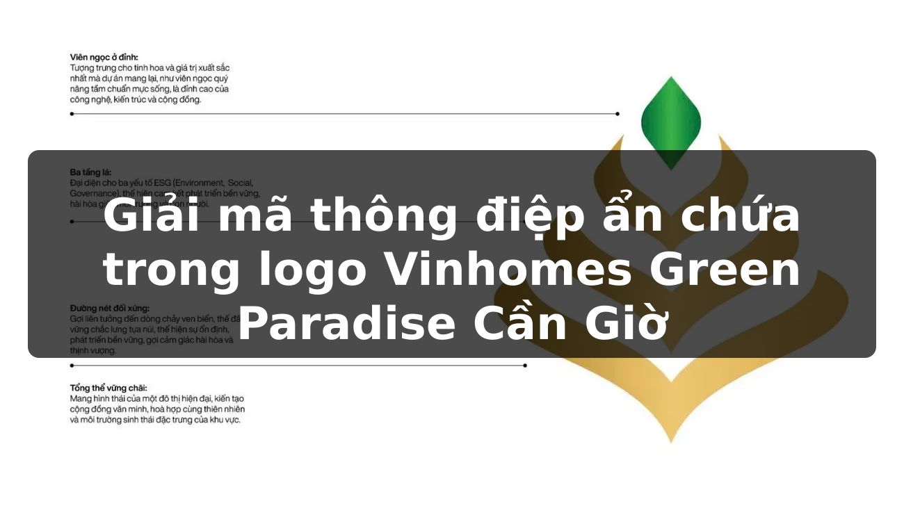 Giải mã thông điệp ẩn chứa trong logo Vinhomes Green Paradise Cần Giờ