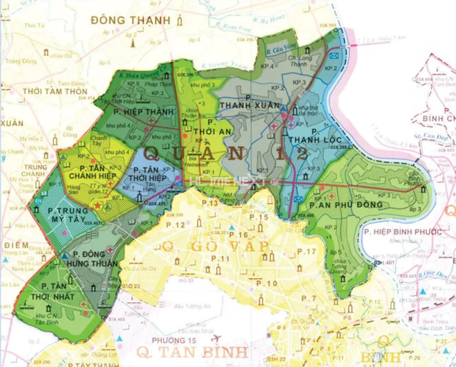 Quận 12: Bản đồ, Vị trí, Tiện ích - Tìm hiểu trước khi quyết định