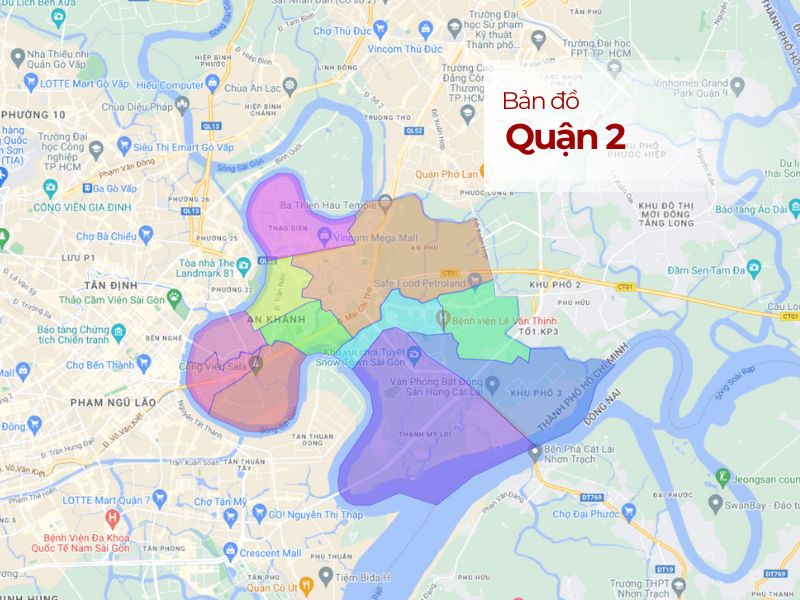 Quận 2 TP.HCM: Bản đồ, Vị trí & Tiện ích Xung quanh