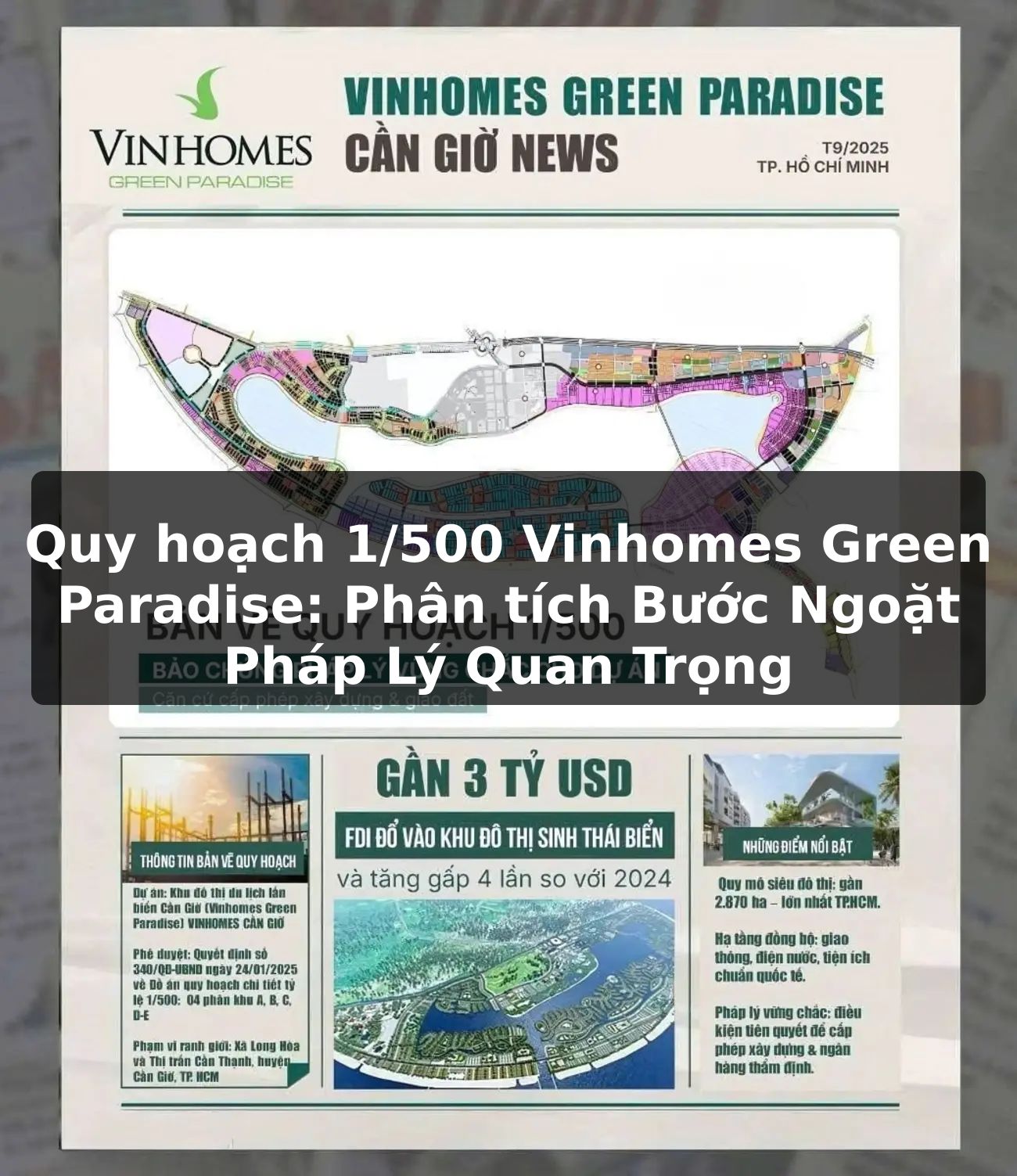 Quy hoạch 1/500 Vinhomes Green Paradise: Phân tích Bước Ngoặt Pháp Lý Quan Trọng