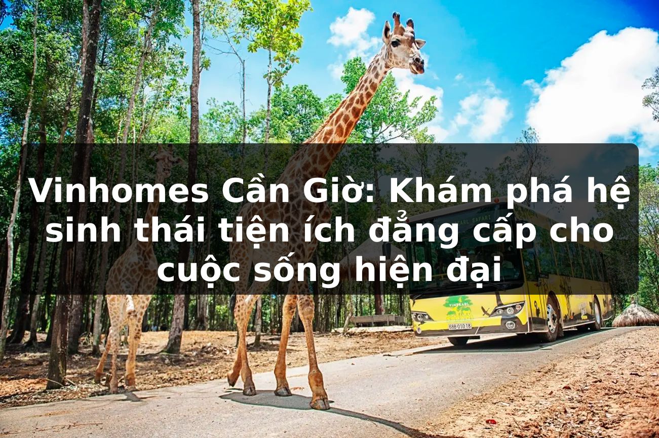 Vinhomes Cần Giờ: Khám phá hệ sinh thái tiện ích đẳng cấp cho cuộc sống hiện đại